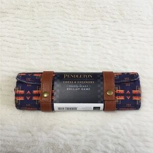 Pendelton Travel Roll-Up Cloth Chess and Checkers